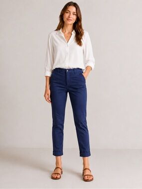 Women’s Slim Navy Chino Pants